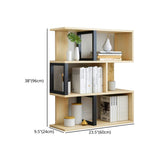 Wood Standard Bookcase Contemporary Style Open Back Bookshelf for Home Office Clearhalo 'Bookcases' 'Furniture' 'furniture_bookcases' 'Office Furniture' 1200x1200_7f4cf6fb-9ac8-4fb2-9334-0d55611a39bf
