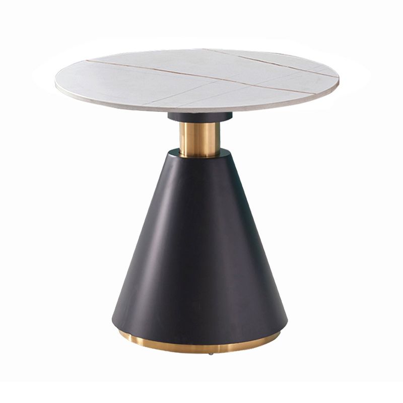 Metal Traditional Luxury Round Table Pedestal Dining Table for Dining Room Clearhalo 'Dining Tables & Seating' 'Dining Tables' 'dining_table' 'furn' 'furn_dining_table' 'Furniture' 'Kitchen & Dining Furniture' 1200x1200_7f4e27b3-7b68-4b76-86b2-51199324435b