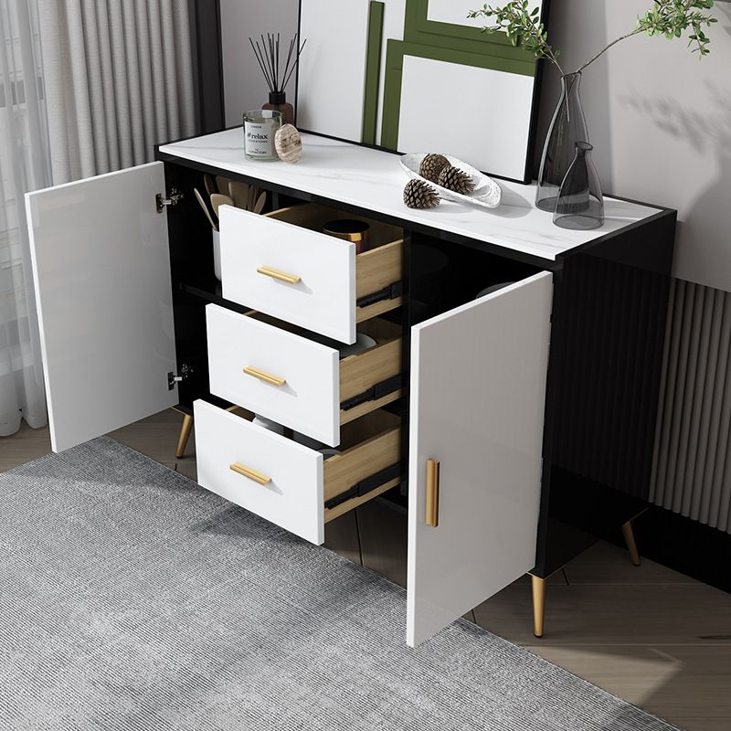 Sideboard Sideboard Glam Sideboard in pietra con porta e cassetto per la cucina