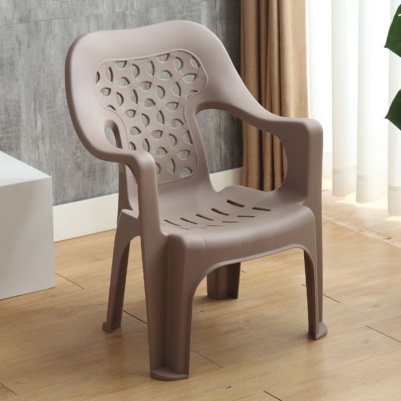 Contemporary Chair Dining Arm Chair for Kitchen with Plastic Legs Clearhalo 'Dining Chairs' 'Dining Tables & Seating' 'dining_chair' 'furn' 'furn_dining_chair' 'Furniture' 'furniture_dining_chair' 'Kitchen & Dining Furniture' 1200x1200_7f4eb5fb-b230-4353-9112-d3769b2eea69