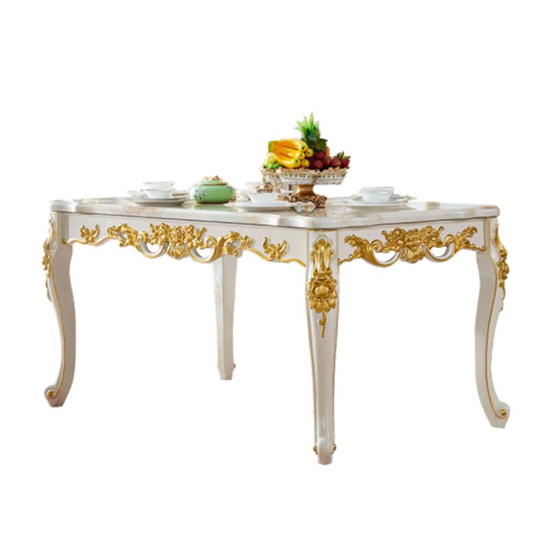 Luxury Style Scratch Resistant Table 4 Legs Base Rectangle Marble Table for Home Clearhalo ' dining_table' 'Dining Tables & Seating' 'Dining Tables' 'furn' 'furn_dining_table' 'Furniture' 'furniture_dining_table' 'Kitchen & Dining Furniture' 'kitchen&dining_furn' 'kitchen' 'kitchen_dining_table' 1200x1200_7f504b5c-0ee4-4e27-b697-2abc08a20b35