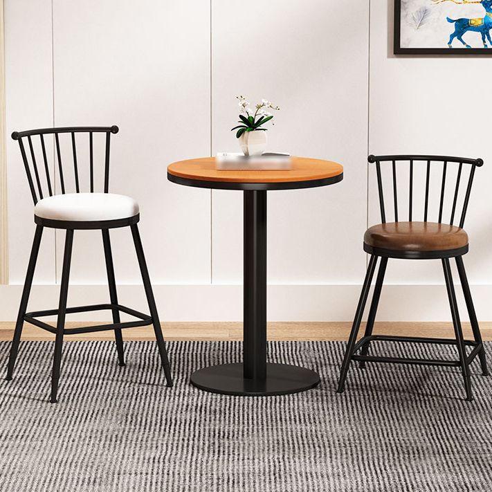 Leather Matte Finish Bristol Stool Low Back Footrest Barstool Clearhalo 'Bar Furniture' 'Bar Stools' 'bar_stools' 'furn' 'furn_bar_stools' 'Furniture' 'furniture_bar_stools' 'Kitchen & Dining Furniture' 1200x1200_7f5092db-3ed3-4fe7-8865-a5be54fb00d0