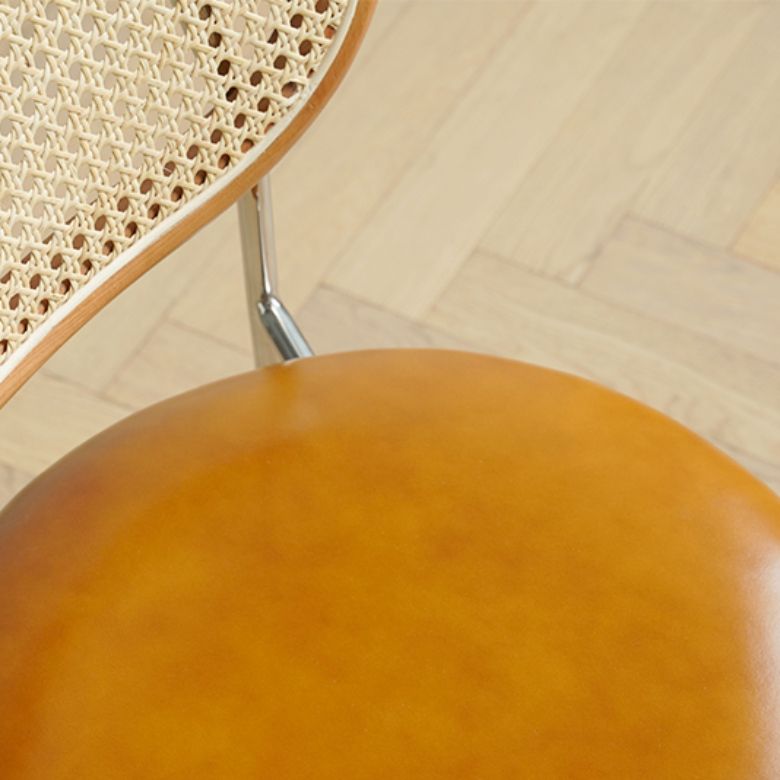 Industrial Dining Chair Leather Metal Base Dining Chair for Home Clearhalo 'Dining Chairs' 'Dining Tables & Seating' 'dining_chair' 'furn' 'furn_dining_chair' 'Furniture' 'Kitchen & Dining Furniture' 1200x1200_7f5236a7-7c0c-4c95-9fcf-b6f62858ce09