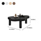 Nordic Geometric Wooden Coffee Table 3 Legs Cocktail Table - 15.75" H