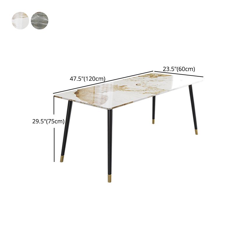 Glam Style 1/4/7 Pieces Dining Set Sintered Stone Dining Table for Home Use Clearhalo 'Dining Room Sets' 'Dining Tables & Seating' 'dining_room_set' 'furn' 'furn_dining_room_set' 'Furniture' 'furniture_dining_room_set' 'Kitchen & Dining Furniture' 'kitchen&dining_furn' 'kitchen' 1200x1200_7f537a88-27a1-494d-a1bd-4738b5597df8