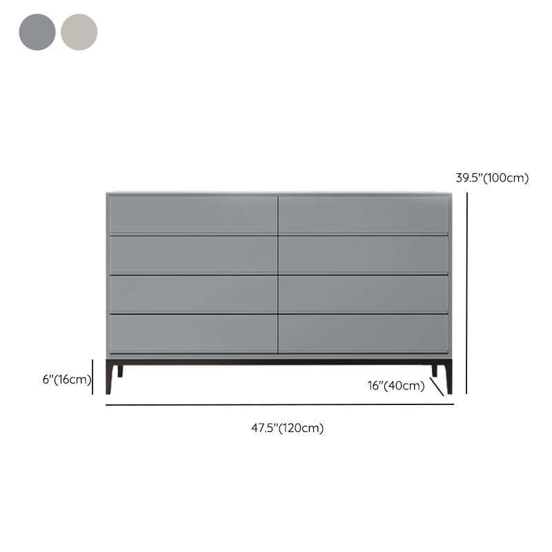 Tableau de buffet en bois et en pierre d'ingénierie moderne avec tiroirs