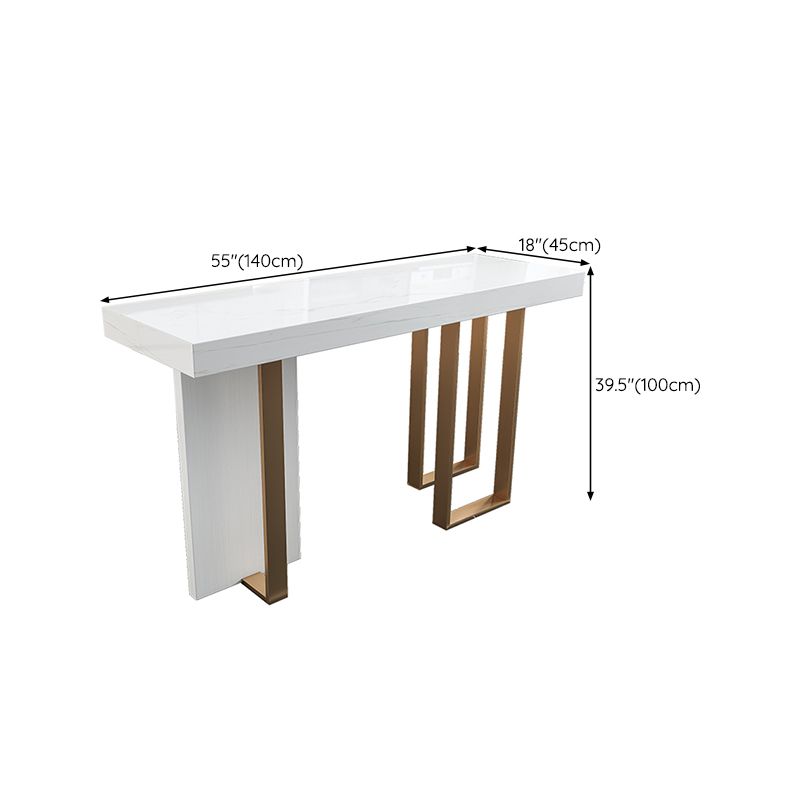 Glam Style Bistro Bar Table Faux Marble Bar Tafel voor woonkamer