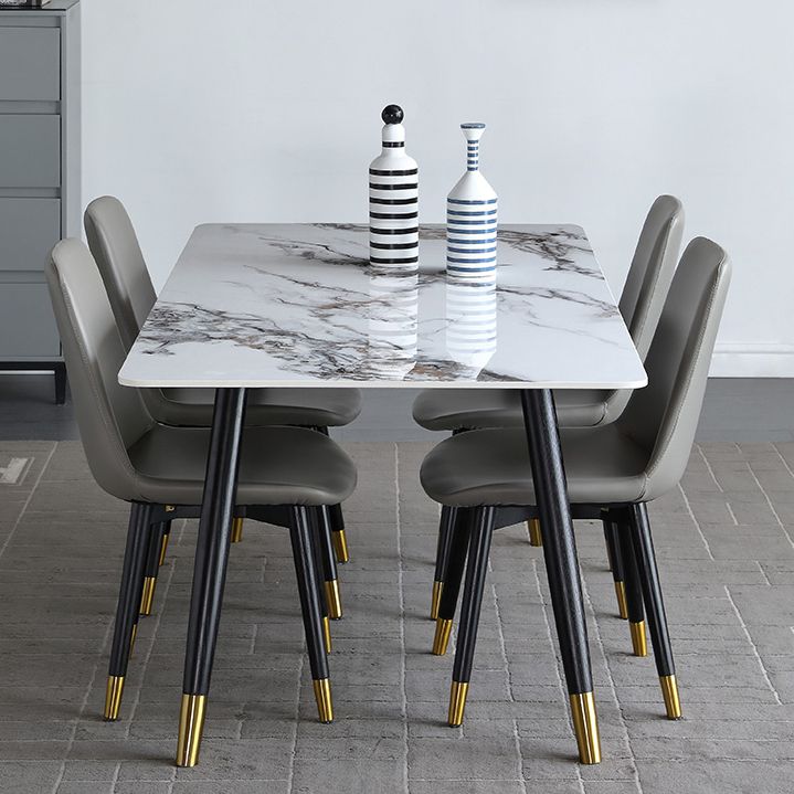 Rectangle Dining Site Table Luxury Style Stone Dining Room Collection with 4-foot Clearhalo ' dining_table' 'Dining Tables & Seating' 'Dining Tables' 'furn' 'furn_dining_table' 'Furniture' 'furniture_dining_table' 'Kitchen & Dining Furniture' 'kitchen&dining_furn' 'kitchen' 'kitchen_dining_table' 1200x1200_7f57851e-bf91-4498-9030-511e702c72bd