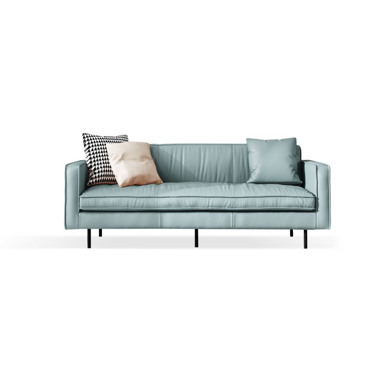 Living Room Standard Stationary Cushions Faux Leather Square Arm Sofa Clearhalo 'furn' 'furn_sofas' 'Furniture' 'Living Room Furniture' 'Sofa' 'sofas' 1200x1200_7f578fbf-44fd-46f7-9698-acd1acfc2515