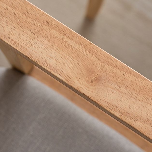 Contemporary Rubberwood Solid Back Arm Chair Matte Finish Wood Dining Chair with Natural Legs Clearhalo ' kitchen&dining_furn' 'Dining Chairs' 'Dining Tables & Seating' 'dining_chair' 'furn' 'furn_dining_chair' 'Furniture' 'furniture_dining_chair' 'Kitchen & Dining Furniture' 'kitchen' 1200x1200_7f58b508-a385-4428-bbcc-a8a107ac96bd