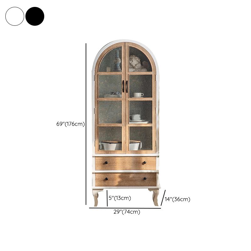 Armoire à plateau de planche latérale contemporaine avec portes pour la cuisine