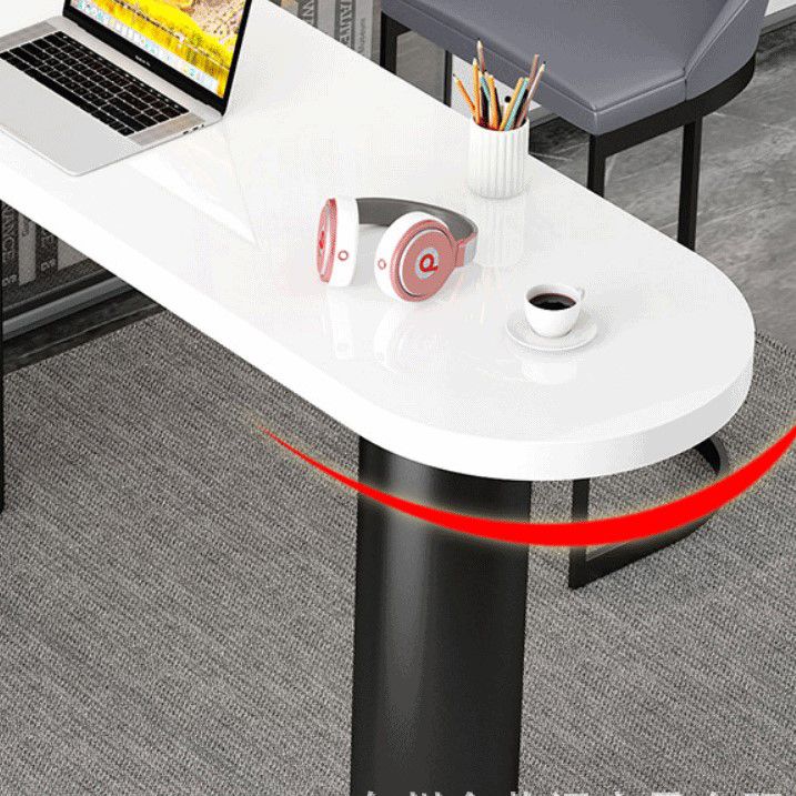 Stone Top Bar Dining Table Contemporary White Bar Dining Table with 3 Legs Clearhalo 'Bar Furniture' 'Bar Tables' 'bar_tables' 'furn' 'furn_bar_tables' 'Furniture' 'furniture_bar_tables' 'Kitchen & Dining Furniture' 1200x1200_7f5af2ab-f009-4734-be54-7092b36e4c08