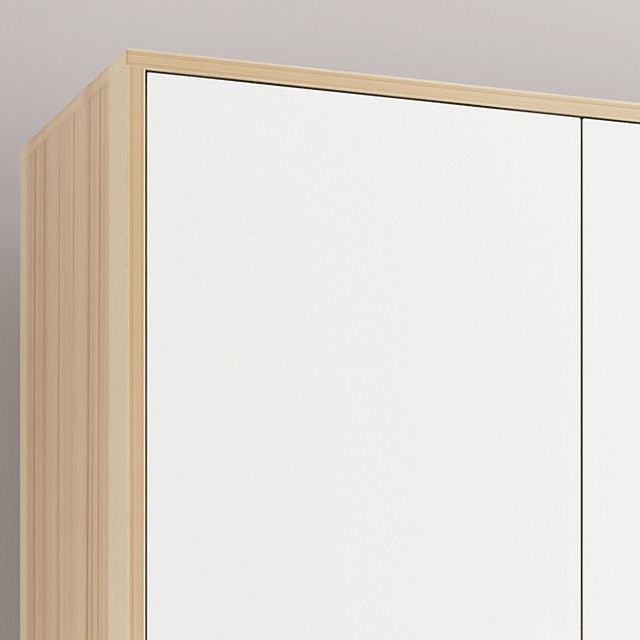 Armoire de rangement intérieure contemporaine armoire finale mate avec des jambes en bois