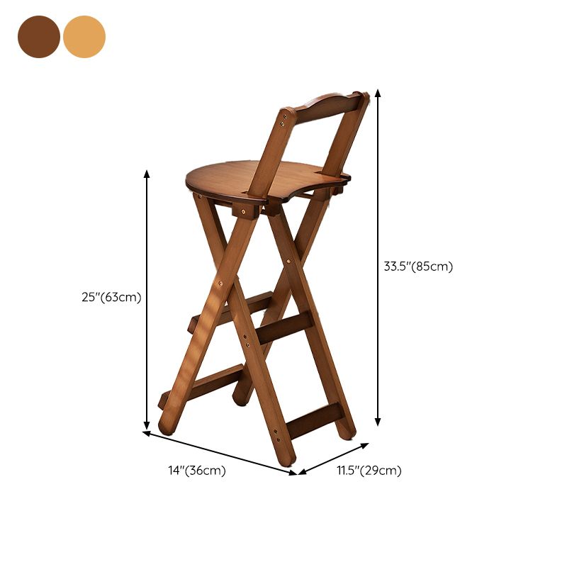 Folding Counter and Bar Stool Modern Style Wood Stool for Patio Use Clearhalo 'Bar Furniture' 'Bar Stools' 'bar_stools' 'furn' 'furn_bar_stools' 'Furniture' 'Kitchen & Dining Furniture' 1200x1200_7f5dc2af-6c6e-45bc-b340-da93612dfd77