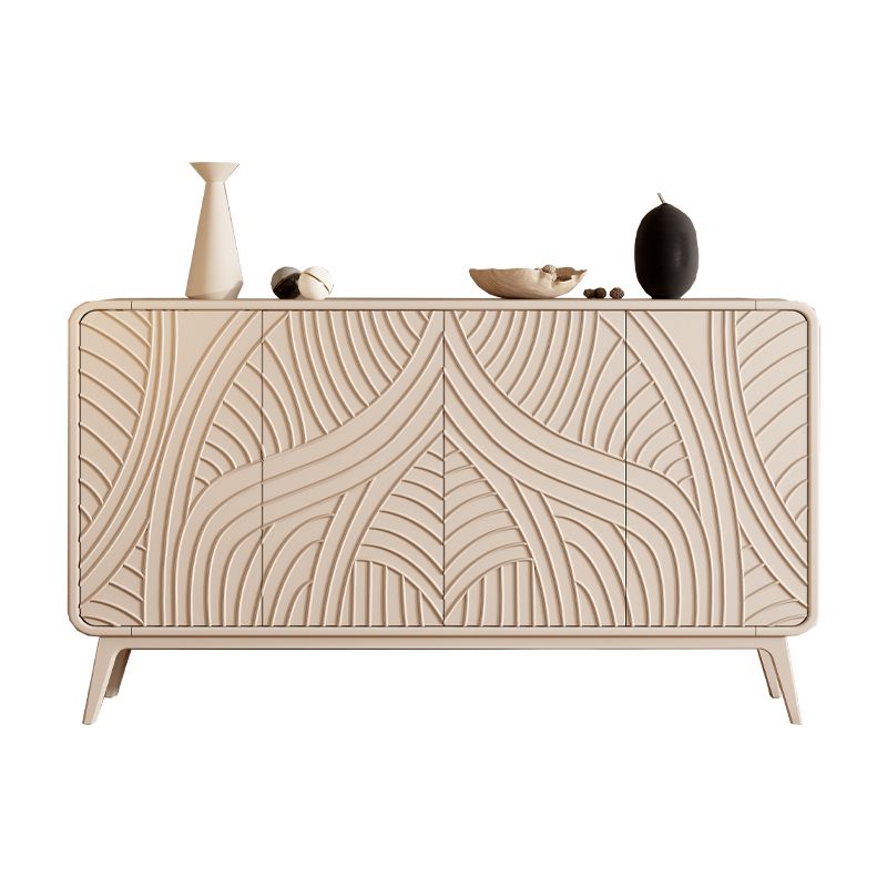 Server da pranzo contemporaneo Server buffet ingegnerizzato in legno con porte per sala da pranzo