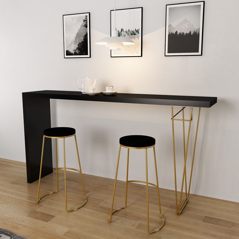 Modern Bar-height Table Solid Wood Top 41.3-inch Height Table Clearhalo 'Bar Furniture' 'Bar Tables' 'bar_tables' 'furn' 'furn_bar_tables' 'Furniture' 'Kitchen & Dining Furniture' 1200x1200_7f5f6e4f-f27f-4203-9fa4-a4500df89757