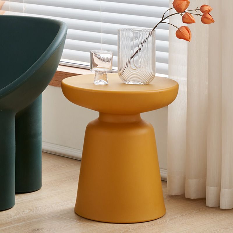 Tabla de pedestal de plástico Tabla de acento lateral del lado redondo de plástico