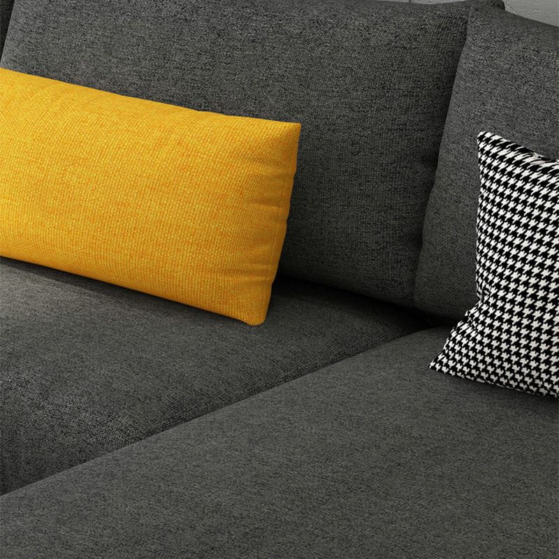 Divano e chaise in tessuto in stile moderno 141,73 "W quadrato sezionale