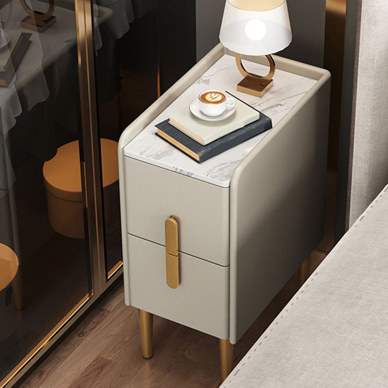 2 Drawers Glam Pine Accent Table Nightstand 20" Tall with Legs Clearhalo 'Bedroom Furniture' 'furn' 'furn_night_stand' 'Furniture' 'night_stand' 'Nightstands' 1200x1200_7f61f0ed-653c-4006-9229-c29b1c1f2f19