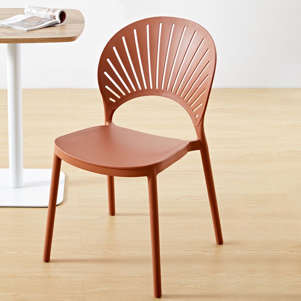 Scandinavian Plastic Dining Armless Chair Kitchen and Dining Room Side Chairs Clearhalo ' kitchen&dining_furn' 'Dining Chairs' 'Dining Tables & Seating' 'dining_chair' 'furn' 'furn_dining_chair' 'Furniture' 'furniture_dining_chair' 'Kitchen & Dining Furniture' 'kitchen' 1200x1200_7f64ea29-dffb-4c64-b771-69007e26e162