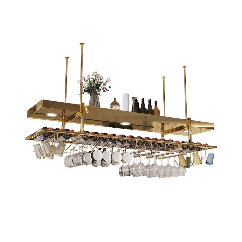 Modern Hanging Wine Rack Bottle Metal Kitchen Wine Bottle Holder Clearhalo 'furn' 'furn_wine_racks' 'Furniture' 'Kitchen & Dining Furniture' 'Wine Racks' 'wine_racks' 1200x1200_7f64f072-a373-4143-8aad-4d506349a3dc
