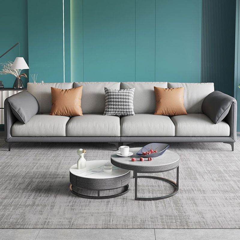 Stain Resistant Stationary Faux Leather Pillow Top Arm Standard Sofa Clearhalo 'furn' 'furn_sofas' 'Furniture' 'Living Room Furniture' 'Sofa' 'sofas' 1200x1200_7f652092-c7a0-4ffb-ba82-7fe67f5fa338