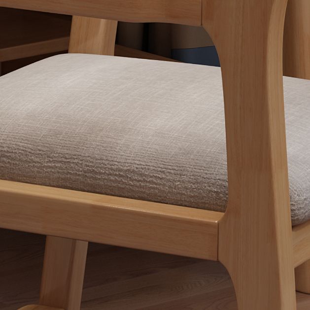 Contemporary Wood Dining Arm Chair Open Back Dining Side Chair for Home Use (Set of 4) Clearhalo ' kitchen&dining_furn' 'Dining Chairs' 'Dining Tables & Seating' 'dining_chair' 'Furniture' 'furniture_dining_chair' 'Kitchen & Dining Furniture' 'kitchen' 1200x1200_7f6571be-e408-4849-8b7b-d402860b372b