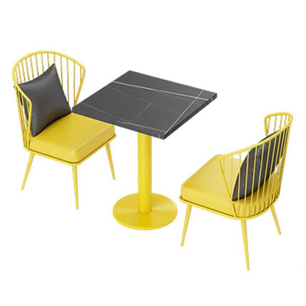 Industrial Dining Table Black Sintered Stone Table with Yellow Metal Base for Dining Room Clearhalo ' dining_table' 'Dining Tables & Seating' 'Dining Tables' 'furn' 'furn_dining_table' 'Furniture' 'furniture_dining_table' 'Kitchen & Dining Furniture' 'kitchen&dining_furn' 'kitchen' 'kitchen_dining_table' 1200x1200_7f662a7a-1725-4457-9710-4893392adb2a