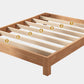 Modern Solid Wood Bed Low Profile Platform Bed With Custom Wood Legs