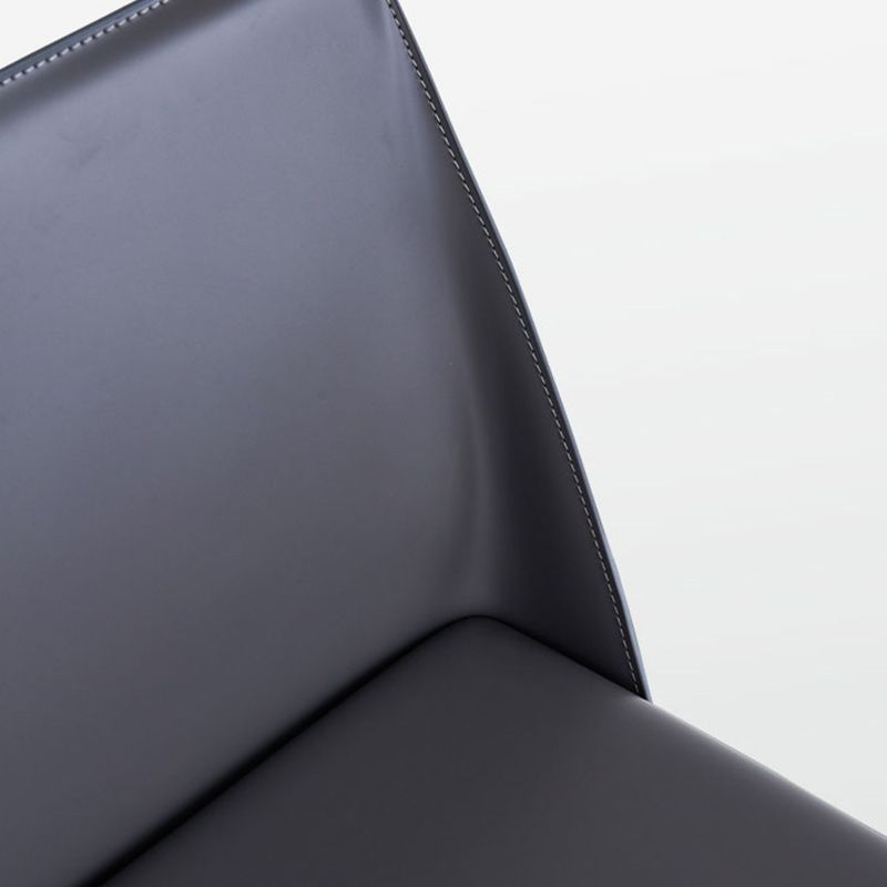 Modern Leather Dining Chairs Metal Armless Dining Chair for Home Use Clearhalo 'Dining Chairs' 'Dining Tables & Seating' 'dining_chair' 'furn' 'furn_dining_chair' 'Furniture' 'Kitchen & Dining Furniture' 1200x1200_7f67c192-6731-4706-ada2-1026a3a43e4a