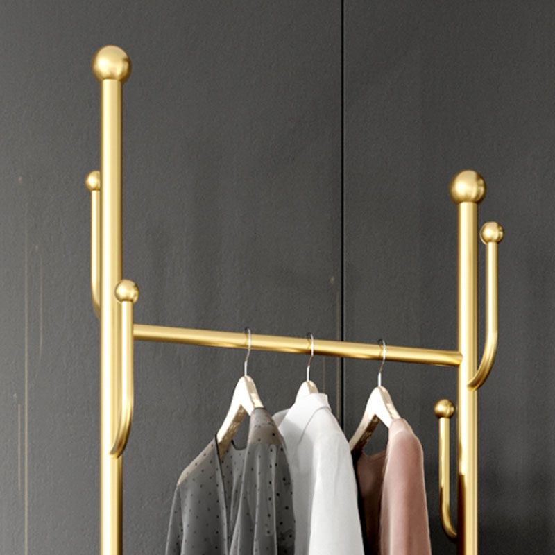 Hermosa colgilla de almacenamiento de la cesta de estante de la reverencia de metal con ganchos de abrigo