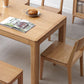 Modern Style Rectangle Oak Solid Wood Dining Table in Natural Clearhalo 'Dining Tables & Seating' 'Dining Tables' 'dining_table' 'furn' 'furn_dining_table' 'Furniture' 'Kitchen & Dining Furniture' 1200x1200_7f6bc908-65d3-4742-8695-39f708229c0b