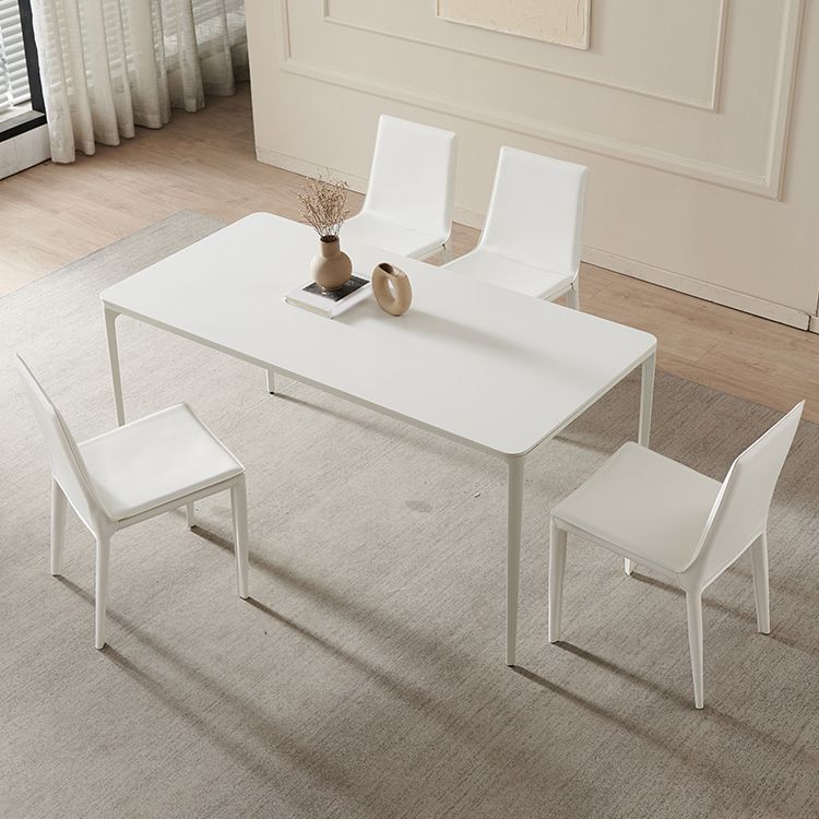 Glam 1/2/5 pezzi mobili da pranzo in pietra sinterizzata in bianco