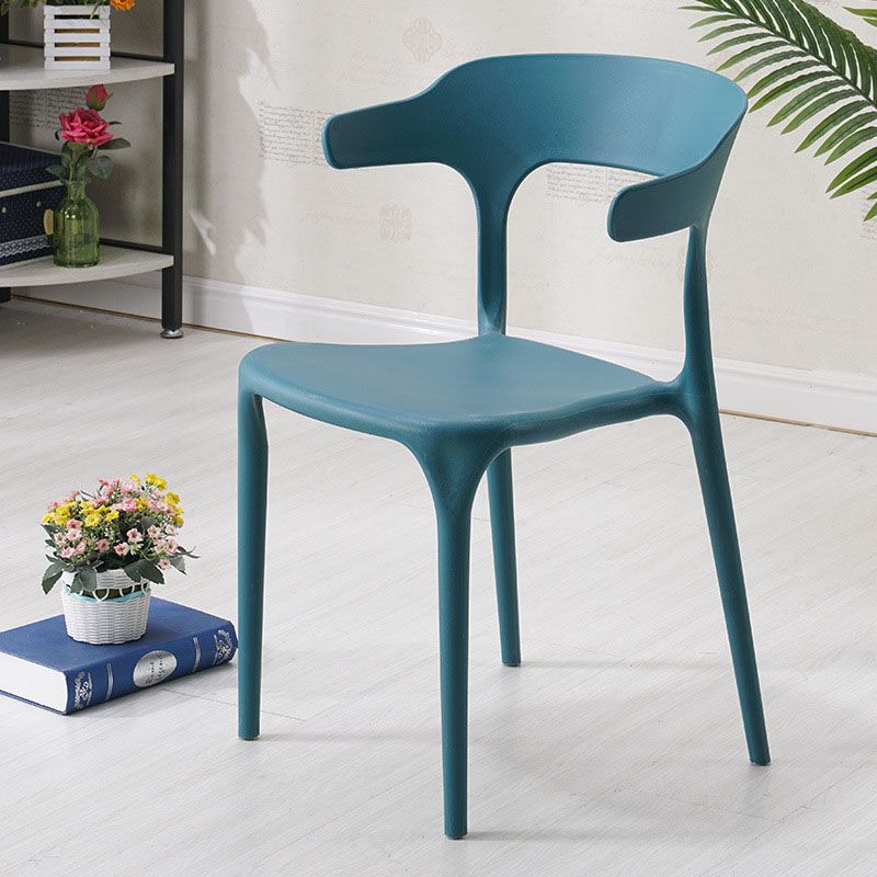 Modern Style Stackable Chairs Dining Armless Open Back Chair with Plastic Legs for Kitchen Clearhalo ' kitchen&dining_furn' 'Dining Chairs' 'Dining Tables & Seating' 'dining_chair' 'furn' 'furn_dining_chair' 'Furniture' 'furniture_dining_chair' 'Kitchen & Dining Furniture' 'kitchen' 1200x1200_7f6e8bcb-9fb4-4b09-9525-558dad0d76f7