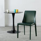 Moderne lederen eetstoelen armloze zijstoelen met metalen benen voor huisgebruik
