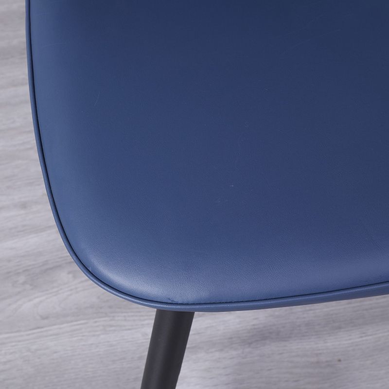 Modern Style Leather Dining Chairs Solid Back Armless Dining Side Chairs Clearhalo ' kitchen&dining_furn' 'Dining Chairs' 'Dining Tables & Seating' 'dining_chair' 'furn' 'furn_dining_chair' 'Furniture' 'furniture_dining_chair' 'Kitchen & Dining Furniture' 'kitchen' 1200x1200_7f72eb96-d5dd-4a35-9516-92c0aa4718e3