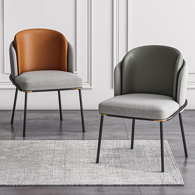 Sedia laterale glam parsons imbottita sedia da pranzo interno per casa