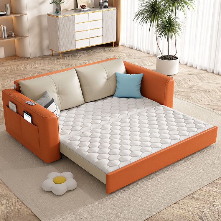 39" Wide Scandinavian Sofa Futon White Pillow Included Sleeper Sofa Clearhalo 'furn' 'furn_futons' 'Furniture' 'Futons & Daybeds' 'Futons' 'Living Room Furniture' 1200x1200_7f754968-dd19-4fa5-a43a-329043d5b055