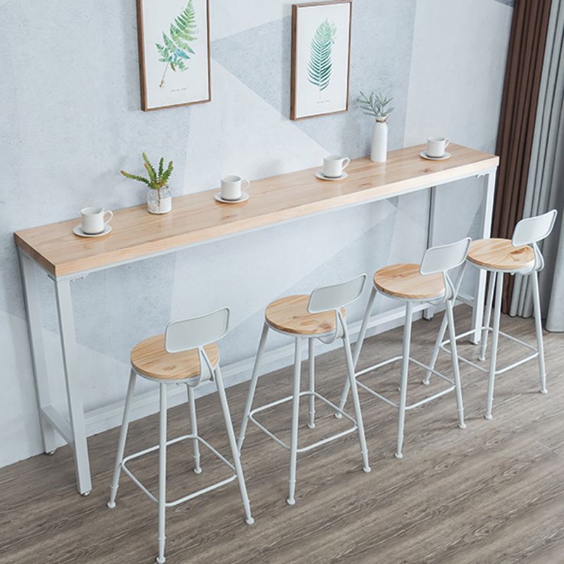 Contemporary Bar Table Set 1/4/6 Pieces Rectangle Solid Wood Bistro Set Clearhalo 'Bar Furniture' 'furn' 'furn_home_bar_bar_sets' 'Furniture' 'Home Bars & Bar Sets' 'home_bar_bar_sets' 'Kitchen & Dining Furniture' 1200x1200_7f76fb0c-42d4-4afd-a7d4-a5975a2f93c6