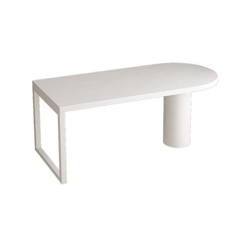 Free Form Dining Table Contemporary Table with Double Pedestal Base for Kitchen Clearhalo ' dining_table' 'Dining Tables & Seating' 'Dining Tables' 'furn' 'furn_dining_table' 'Furniture' 'furniture_dining_table' 'Kitchen & Dining Furniture' 'kitchen&dining_furn' 'kitchen' 'kitchen_dining_table' 1200x1200_7f7a694b-da02-4e5e-9062-018ef456d534