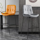 Contemporary Metal Leather Bar Stools Indoor Barstool with Cushion and Low Back Clearhalo 'Bar Furniture' 'Bar Stools' 'bar_stools' 'furn' 'furn_bar_stools' 'furniture_bar_stools' 'Kitchen & Dining Furniture' 'kitchen&dining_furn' 'kitchen' 'kitchen_furn' Furniture' 1200x1200_7f7d8fa0-4c63-40f2-8f60-398aededf6fd