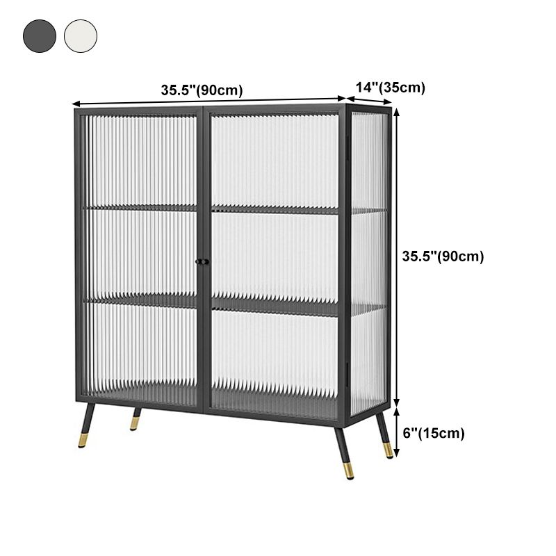 IJzeren op de eetkamer dressoir Cabinet Glam Server Cabinet met opslag