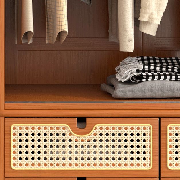 Armadio a legno massiccio contemporaneo 2 porte scorrevoli scivolate con il cassetto