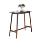 Contemporary Bar Dining Table Rectangle Wood Bar Table Trestle Base in Brown Clearhalo 'Bar Furniture' 'Bar Tables' 'bar_tables' 'Furniture' 'furniture_bar_tables' 'Kitchen & Dining Furniture' 'kitchen&dining_furn' 'kitchen' 1200x1200_7f820ba6-5324-4867-81ed-ea257a527655