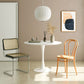 Contemporary White Standard Dining Table Round Shape Sintered Stone Dining Table for Kitchen Clearhalo ' dining_table' 'Dining Tables & Seating' 'Dining Tables' 'furn' 'furn_dining_table' 'Furniture' 'furniture_dining_table' 'Kitchen & Dining Furniture' 'kitchen&dining_furn' 'kitchen' 'kitchen_dining_table' 1200x1200_7f824053-a498-4244-bcf1-7be03ebc135e