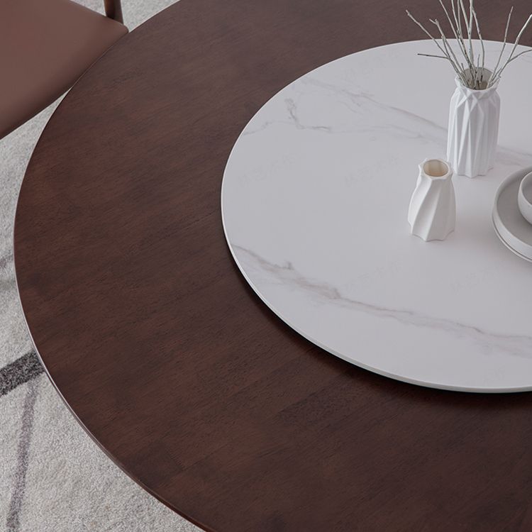 Modern Style Home Solid Wood Dining Table Round Shape Table with Single Pedestal Clearhalo ' dining_table' 'Dining Tables & Seating' 'Dining Tables' 'furn' 'furn_dining_table' 'Furniture' 'furniture_dining_table' 'Kitchen & Dining Furniture' 'kitchen&dining_furn' 'kitchen' 'kitchen_dining_table' 1200x1200_7f8632d1-5004-418b-b5e7-3f3543124f87