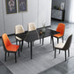 Dining Room Contemporary Sintered Stone Dining Table Rectangular Table with Metallic Base Clearhalo ' dining_table' 'Dining Tables & Seating' 'Dining Tables' 'furn' 'furn_dining_table' 'Furniture' 'furniture_dining_table' 'Kitchen & Dining Furniture' 'kitchen&dining_furn' 'kitchen' 'kitchen_dining_table' 1200x1200_7f879c1a-ba2a-427e-aaf4-3644af4207d4