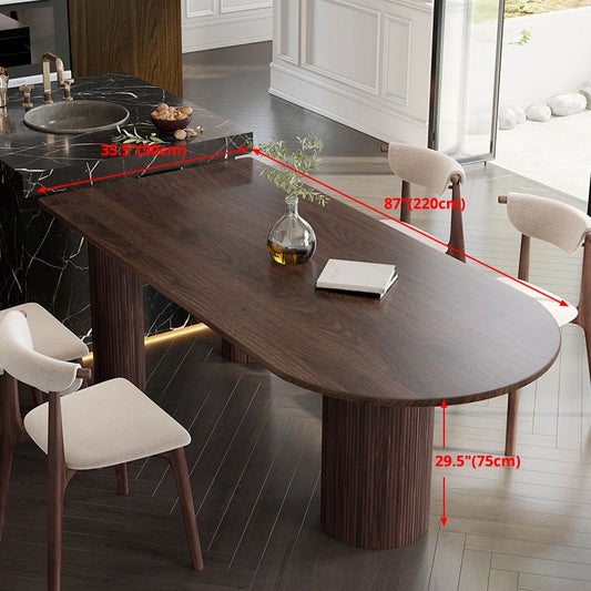 Island Platform Dining Table Contemporary Solid Wood Dining Table Clearhalo ' dining_table' 'Dining Tables & Seating' 'Dining Tables' 'furn' 'furn_dining_table' 'Furniture' 'furniture_dining_table' 'Kitchen & Dining Furniture' 'kitchen&dining_furn' 'kitchen' 'kitchen_dining_table' 1200x1200_7f87d43e-bb74-42ff-bdb6-17bed630771f