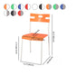 Minimalist Style Colorful Plastic Dining Armless Chair Open Back Dining Side Chair Clearhalo ' kitchen&dining_furn' 'Dining Chairs' 'Dining Tables & Seating' 'dining_chair' 'furn' 'furn_dining_chair' 'Furniture' 'furniture_dining_chair' 'Kitchen & Dining Furniture' 'kitchen' 1200x1200_7f88bc4c-2562-4440-9f73-9a9f3794735b