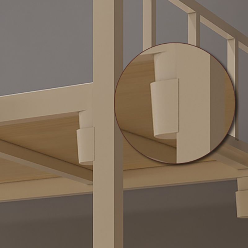 Lit superficiel contemporain lit de couleur de couleur en fer avec tête de lit et pied de pied